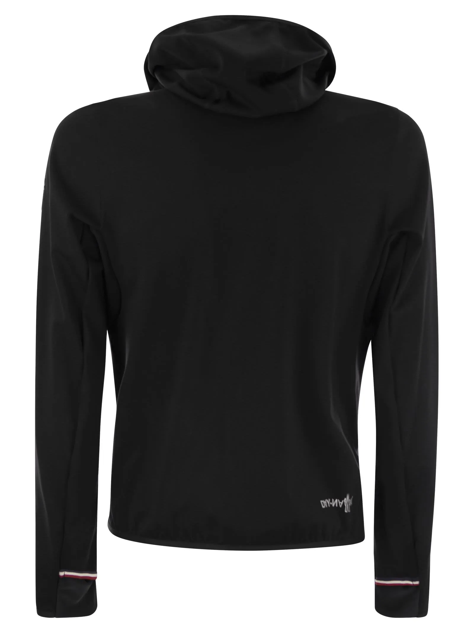 Felpa tecnica con cappuccio e zip