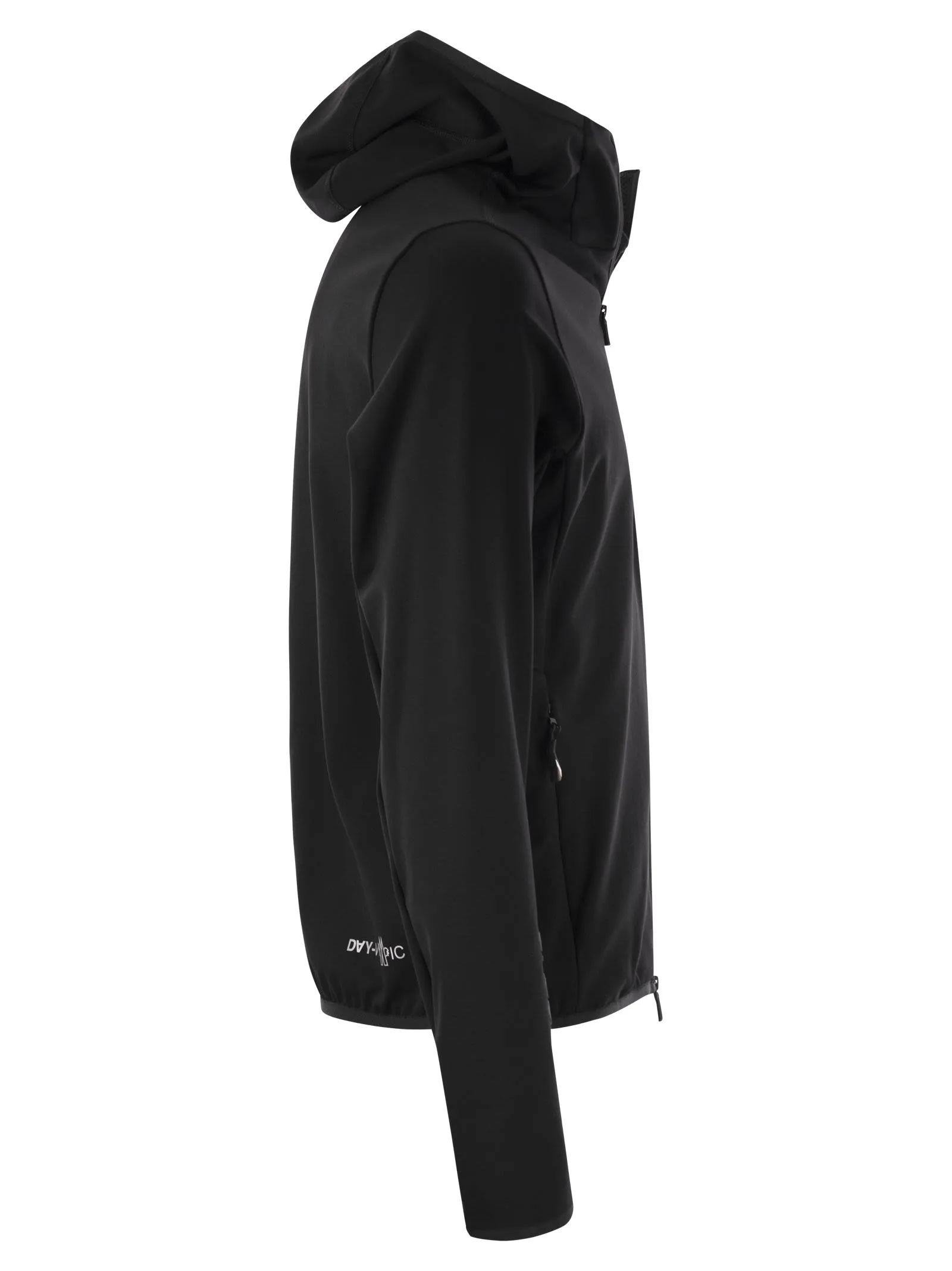 Felpa tecnica con cappuccio e zip