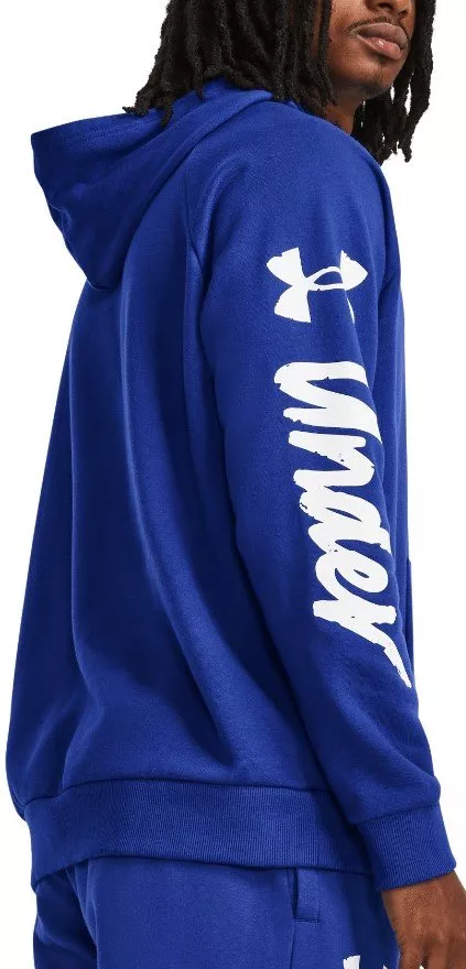 Felpe con cappuccio Under Armour UA Rival Fleece Graphic HD-BLU
