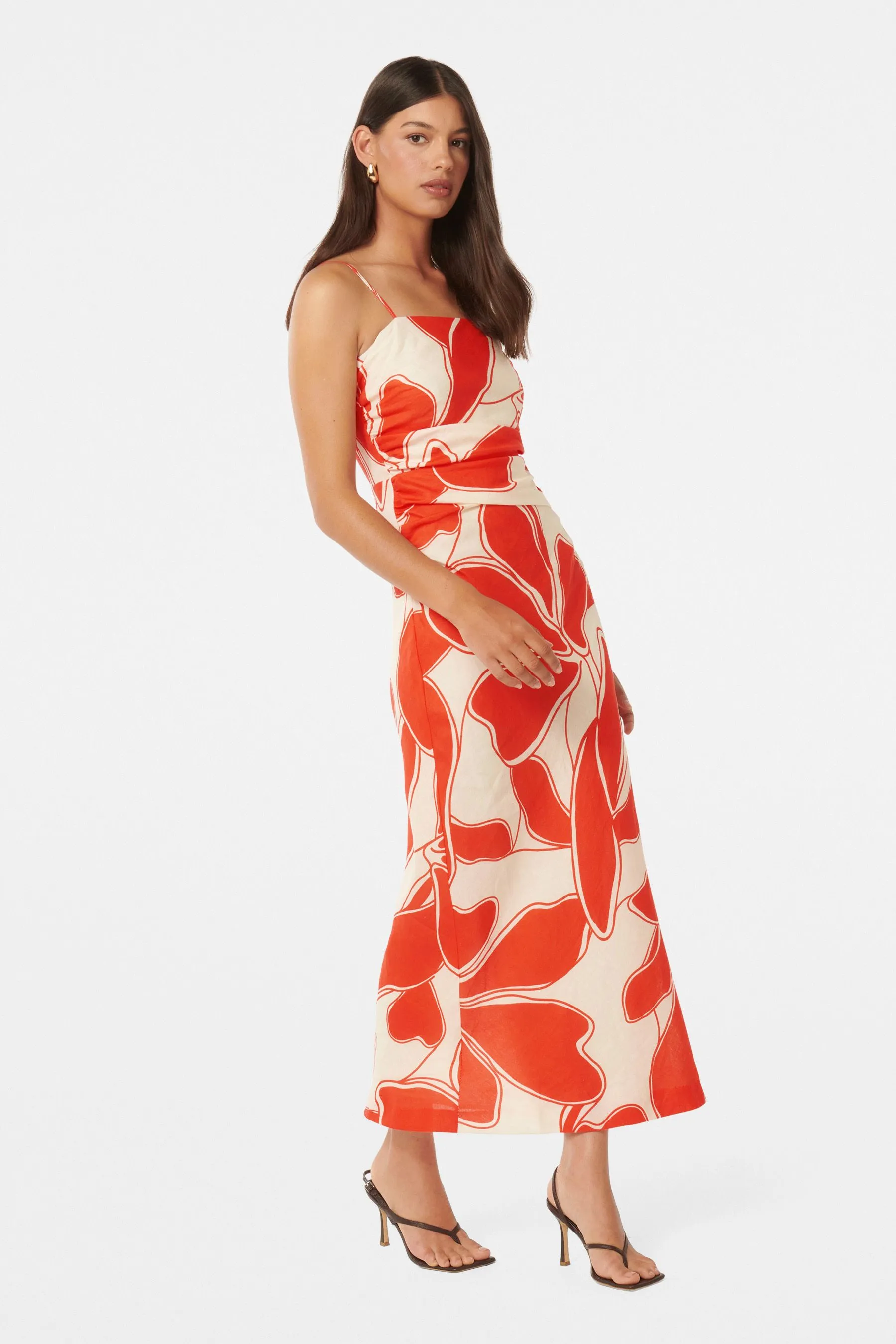 Forever New - Alana - Abito midi in puro lino con spalline