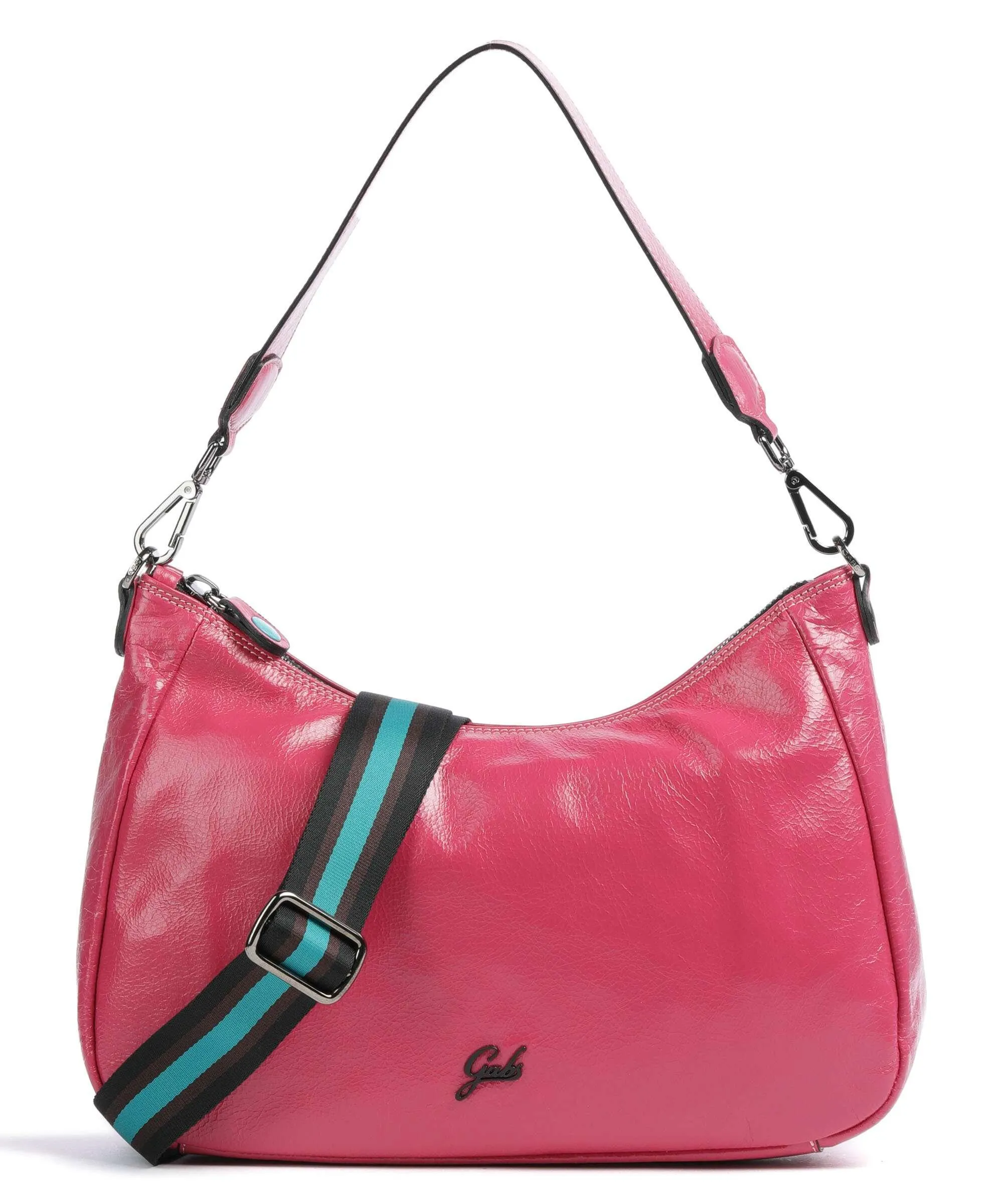  Gabs Isabel M Borsa hobo pelle di vitello grana pink  