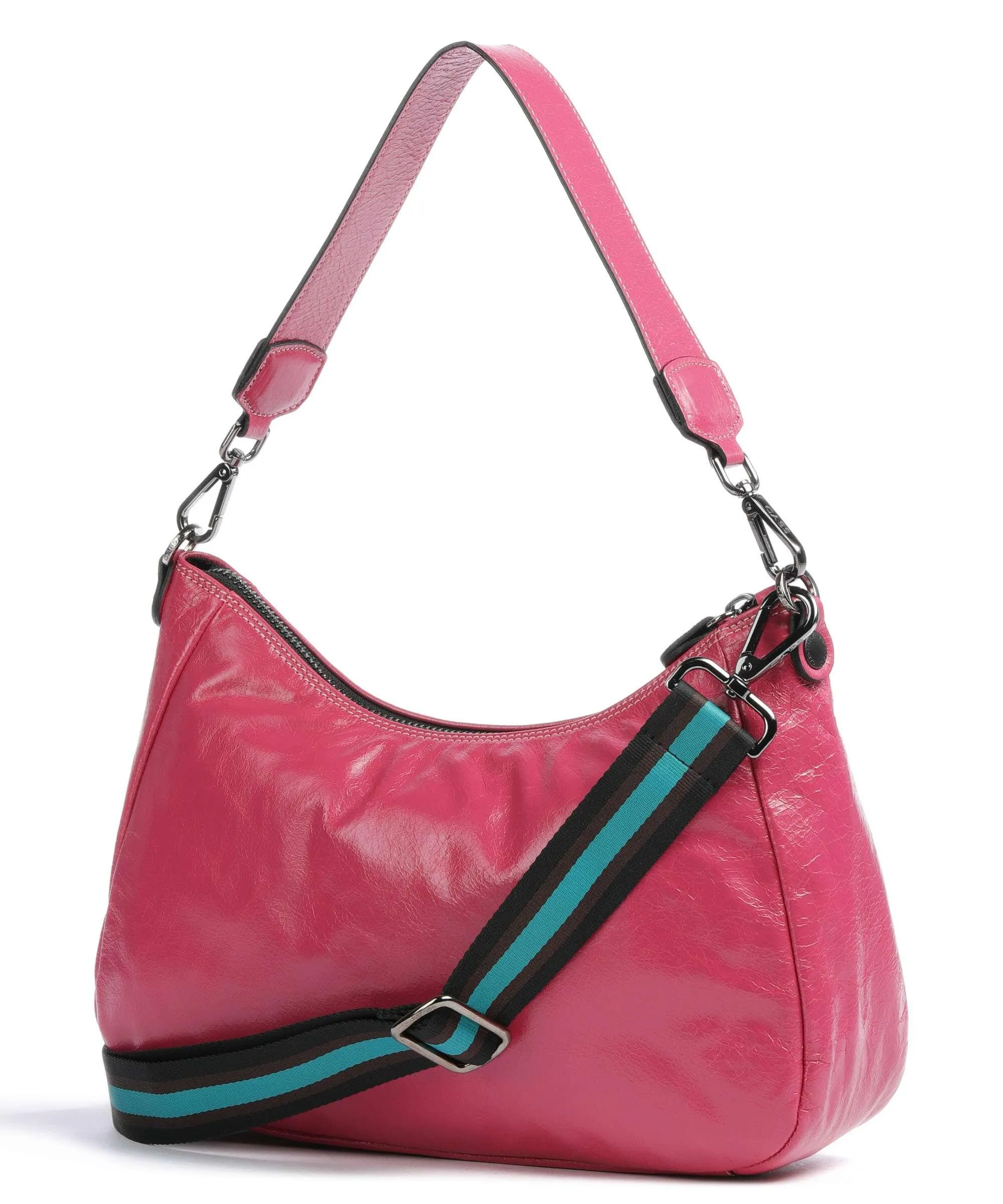  Gabs Isabel M Borsa hobo pelle di vitello grana pink  