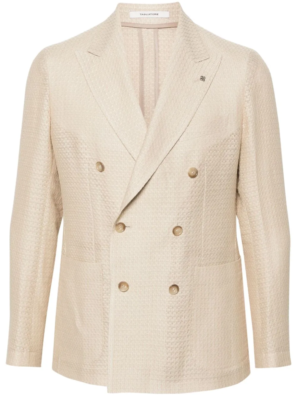 Giacca doppiopetto montecarloin beige di Tagliatore - uomo