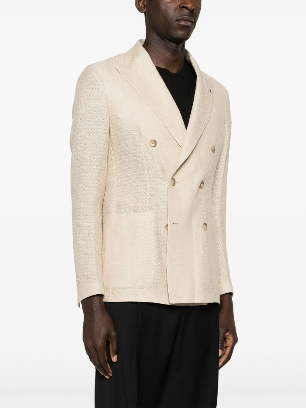 Giacca doppiopetto montecarloin beige di Tagliatore - uomo
