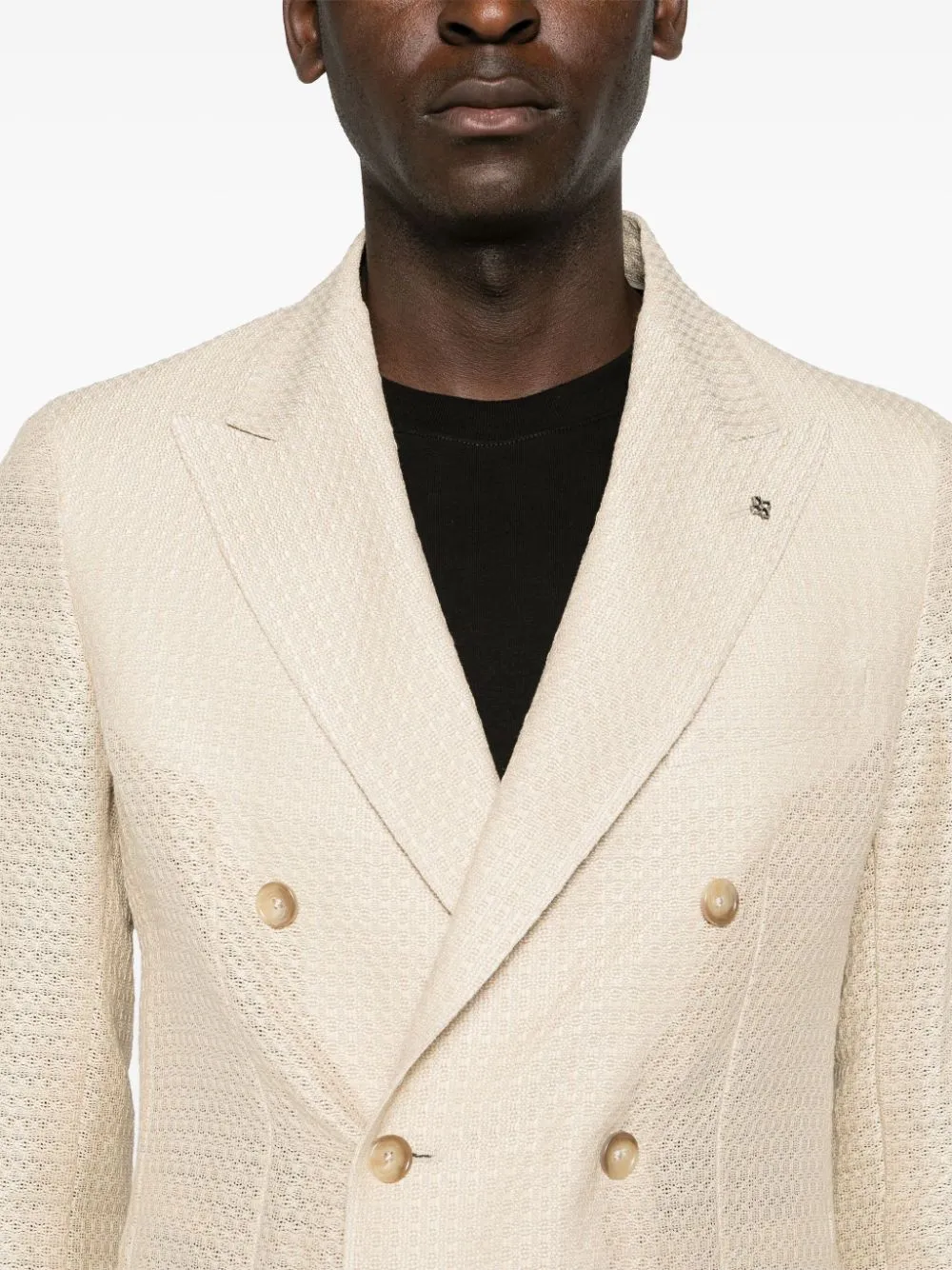 Giacca doppiopetto montecarloin beige di Tagliatore - uomo