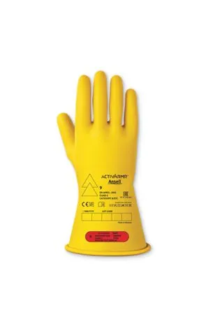 Guanti elettroisolanti Ansell RIG014B, Tg. 7, in Lattice, col. Giallo
