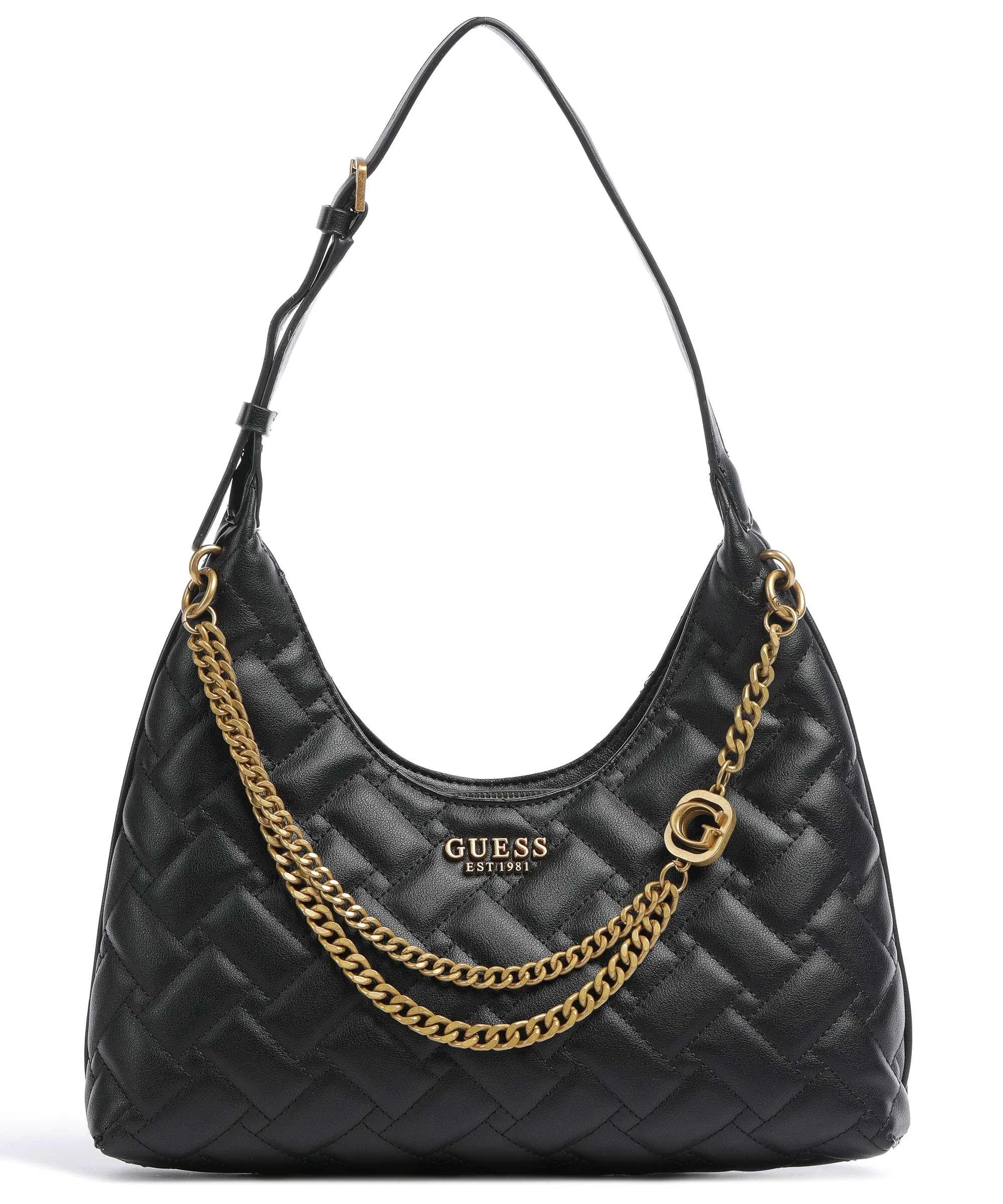  Guess Gracelynn Borsa hobo pelle sintetica nero  