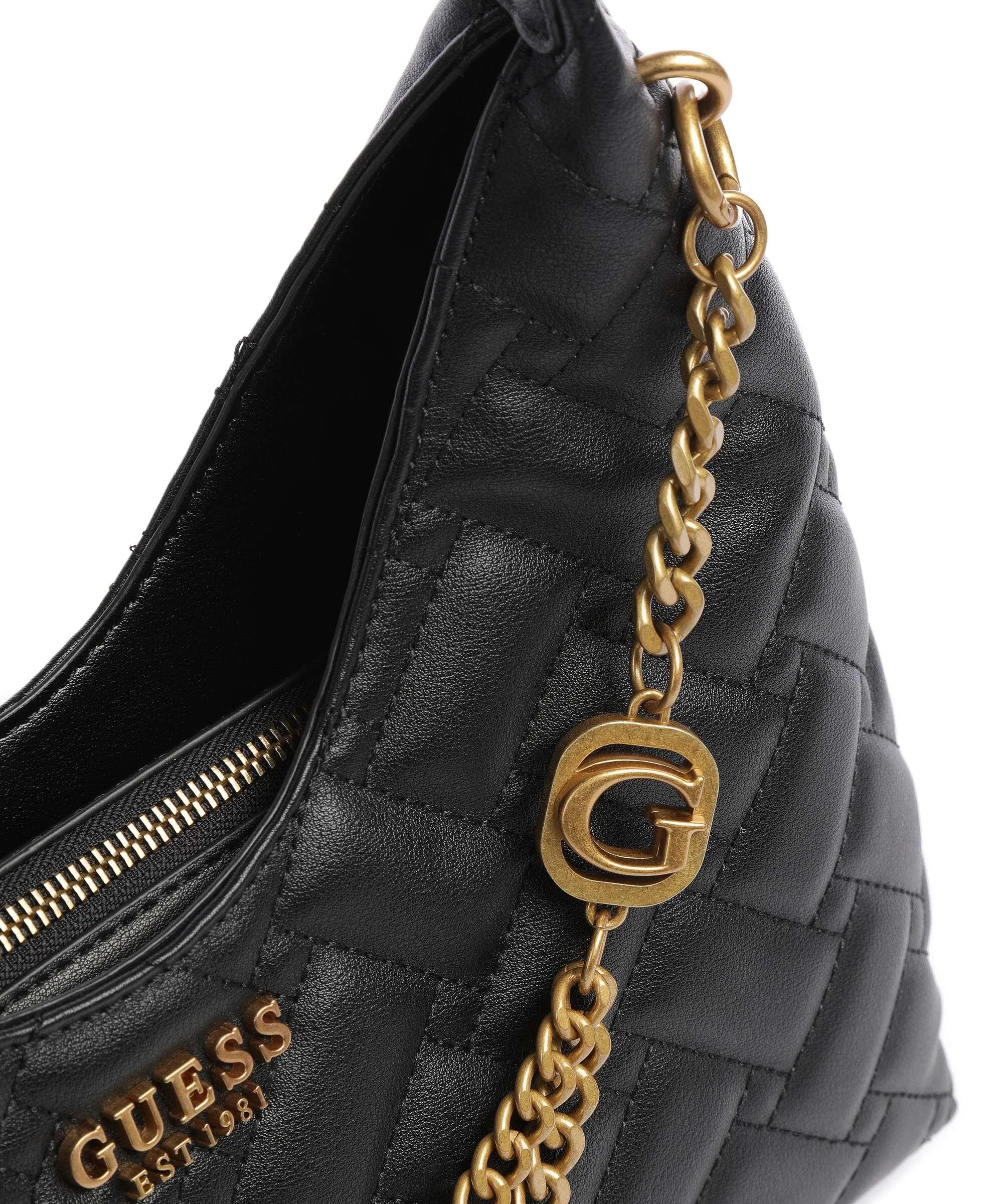  Guess Gracelynn Borsa hobo pelle sintetica nero  