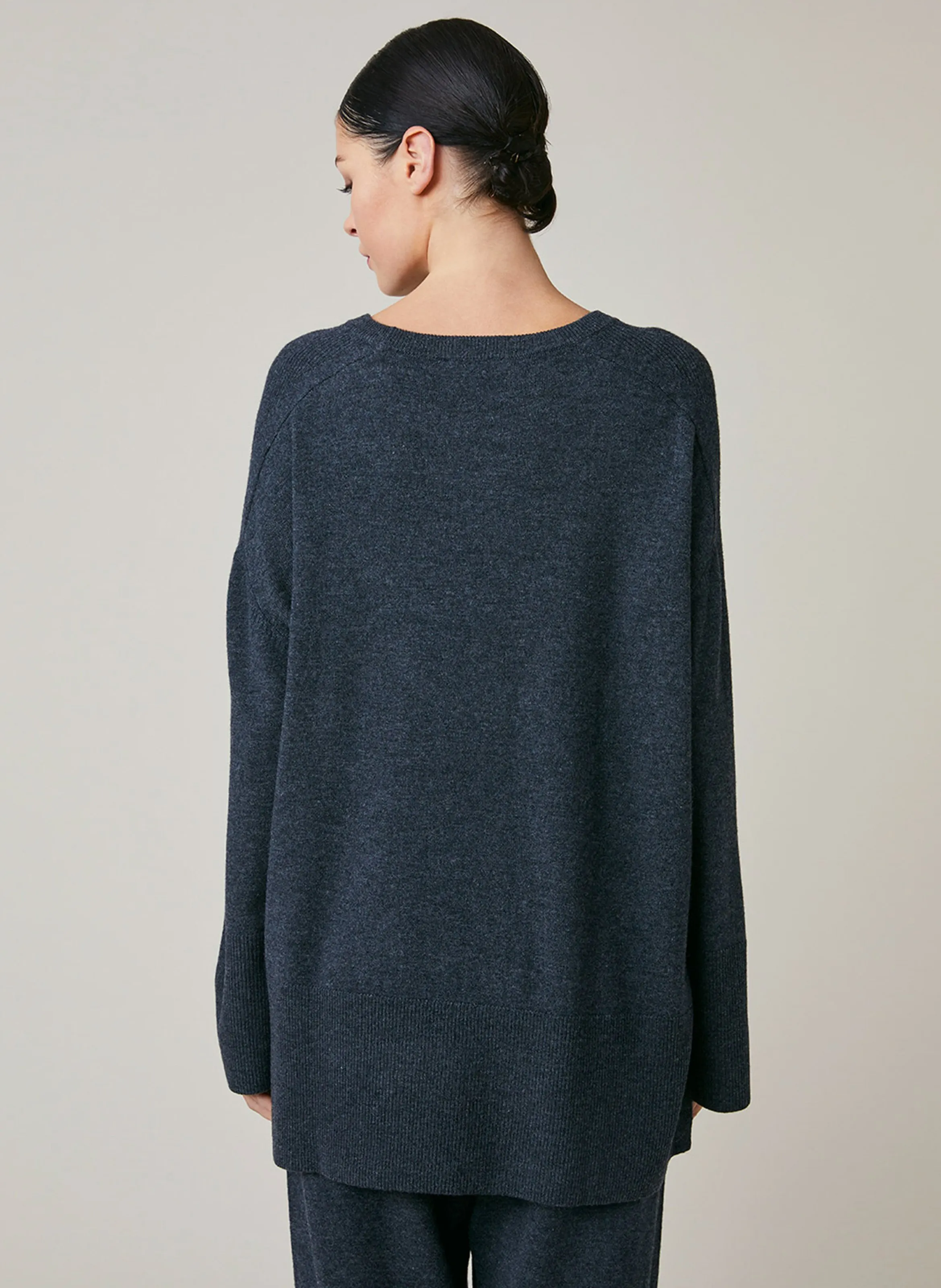  HARRIS WILSON   EMILIAN - Pull ample col rond en laine | Gris