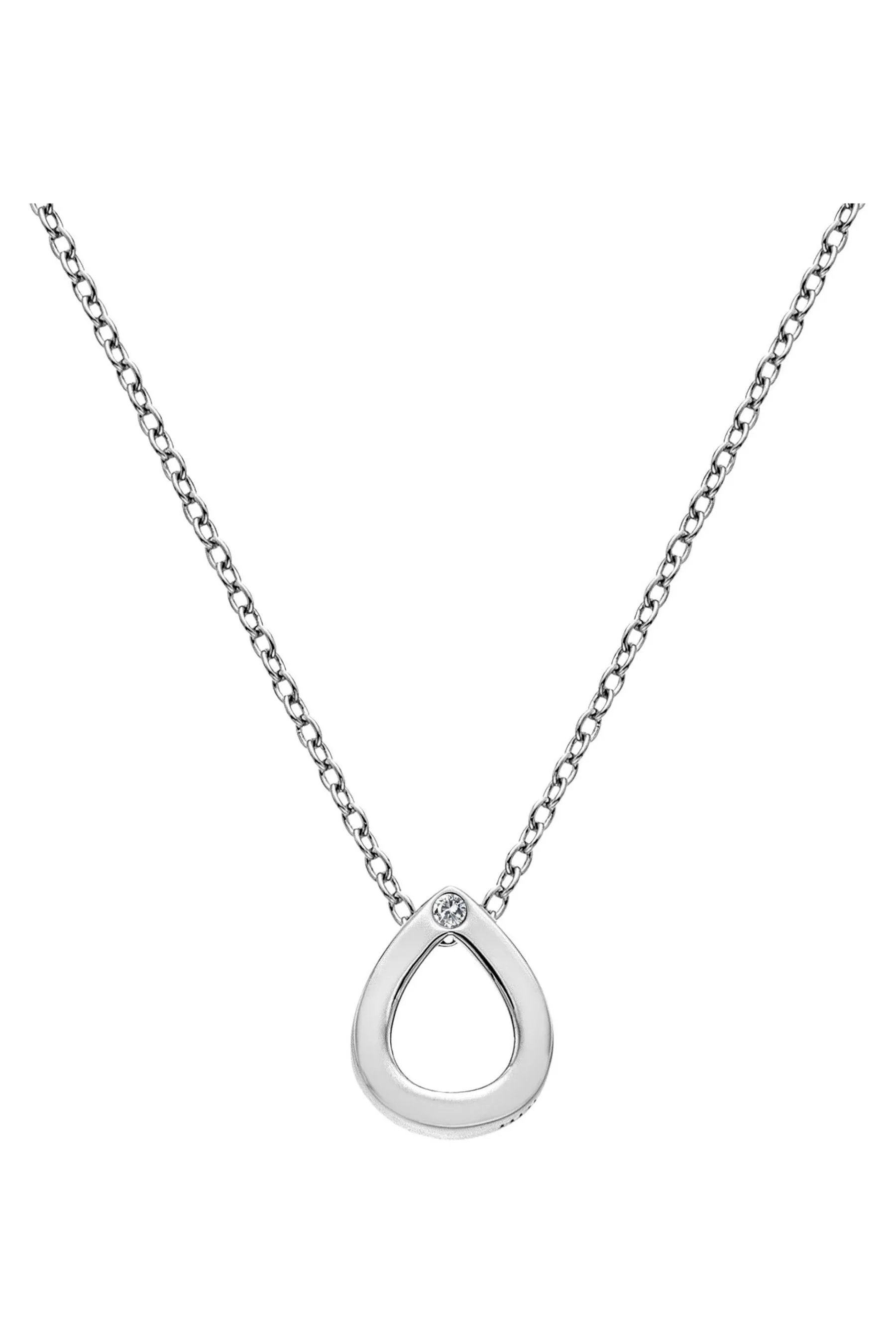 Hot Diamonds Argento - Ciondolo a goccia placcato con amuleto a rombi