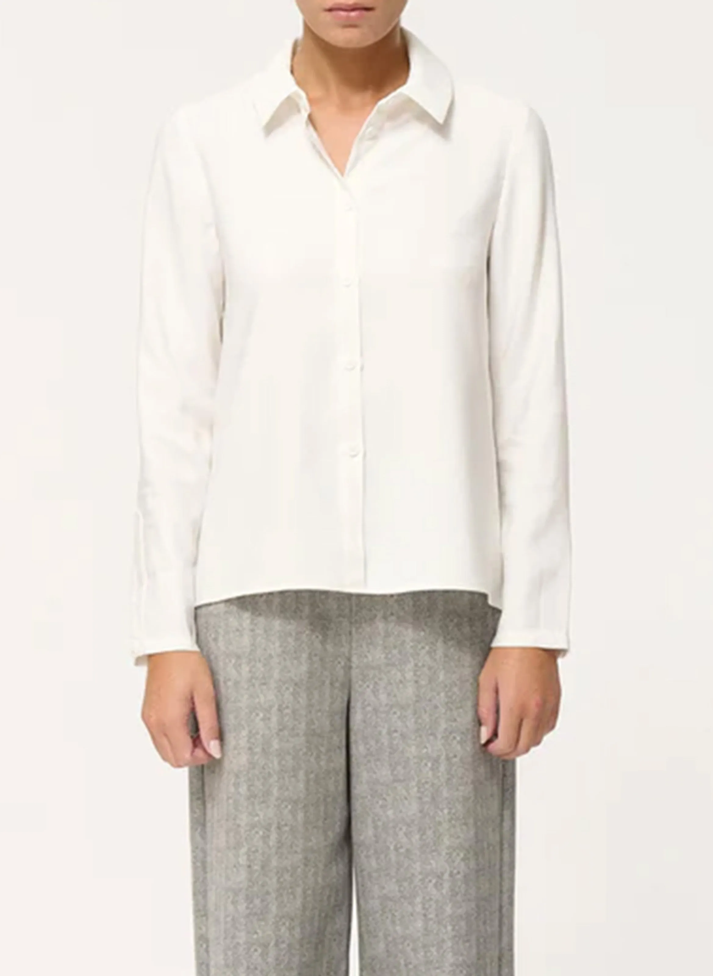 HUMILITY   Camicia dritta con colletto classico | Bianco