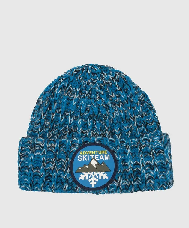 Il Gufo Cappello da bambino in lana e cashmere con patch A21EO308EM631