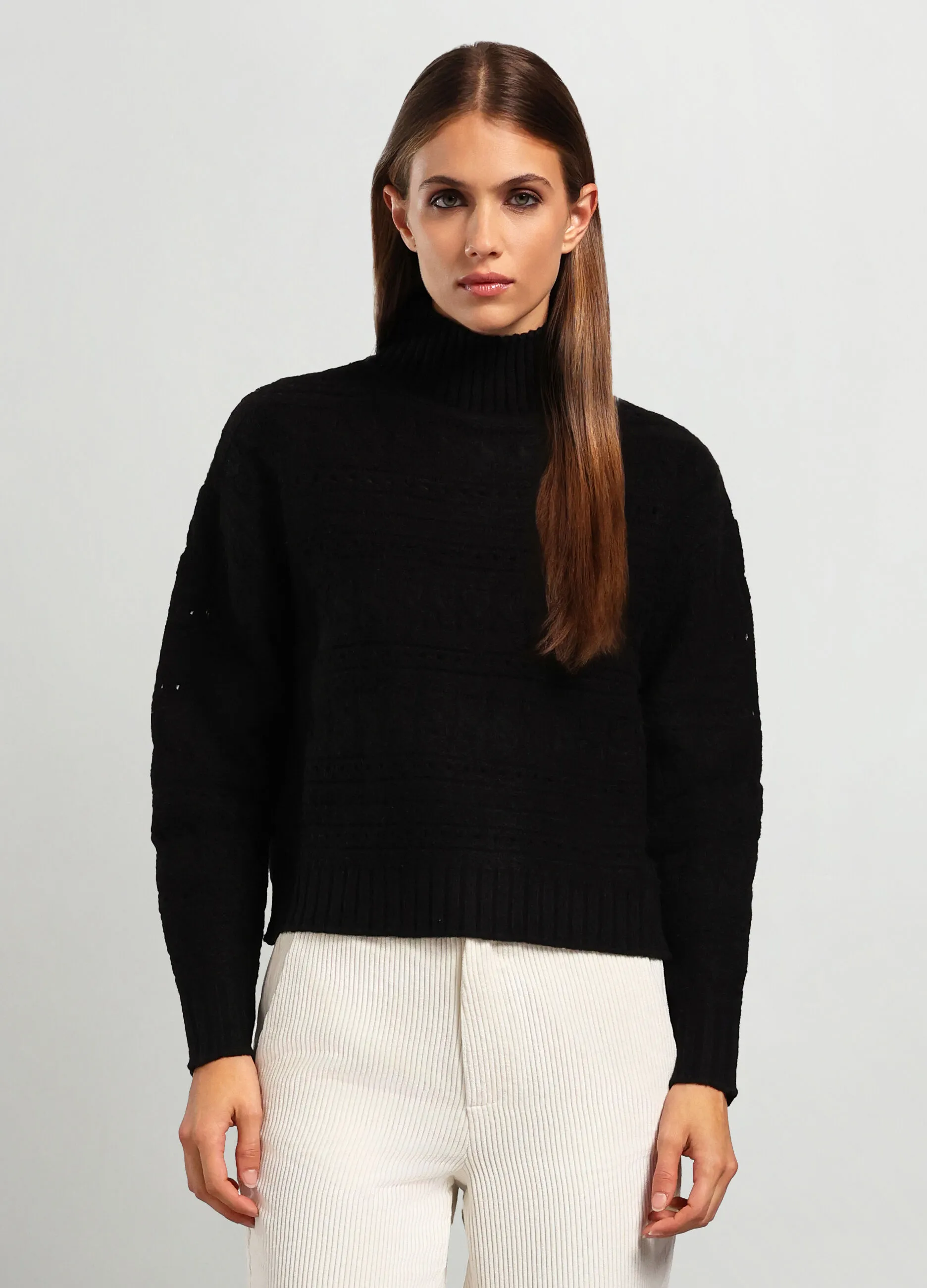 IWIE  Tricot a collo alto donna