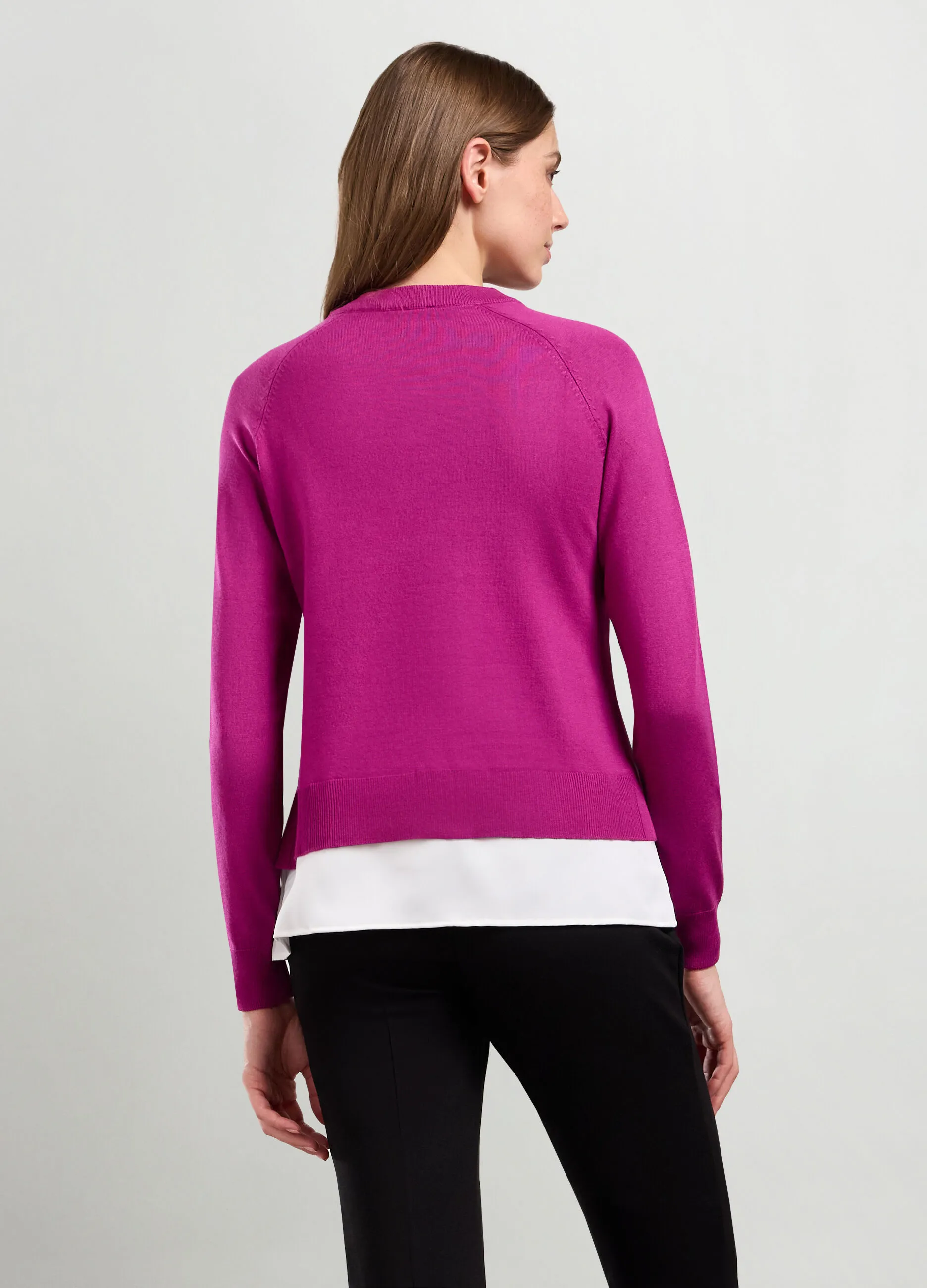 IWIE  Tricot misto viscosa con inserto donna
