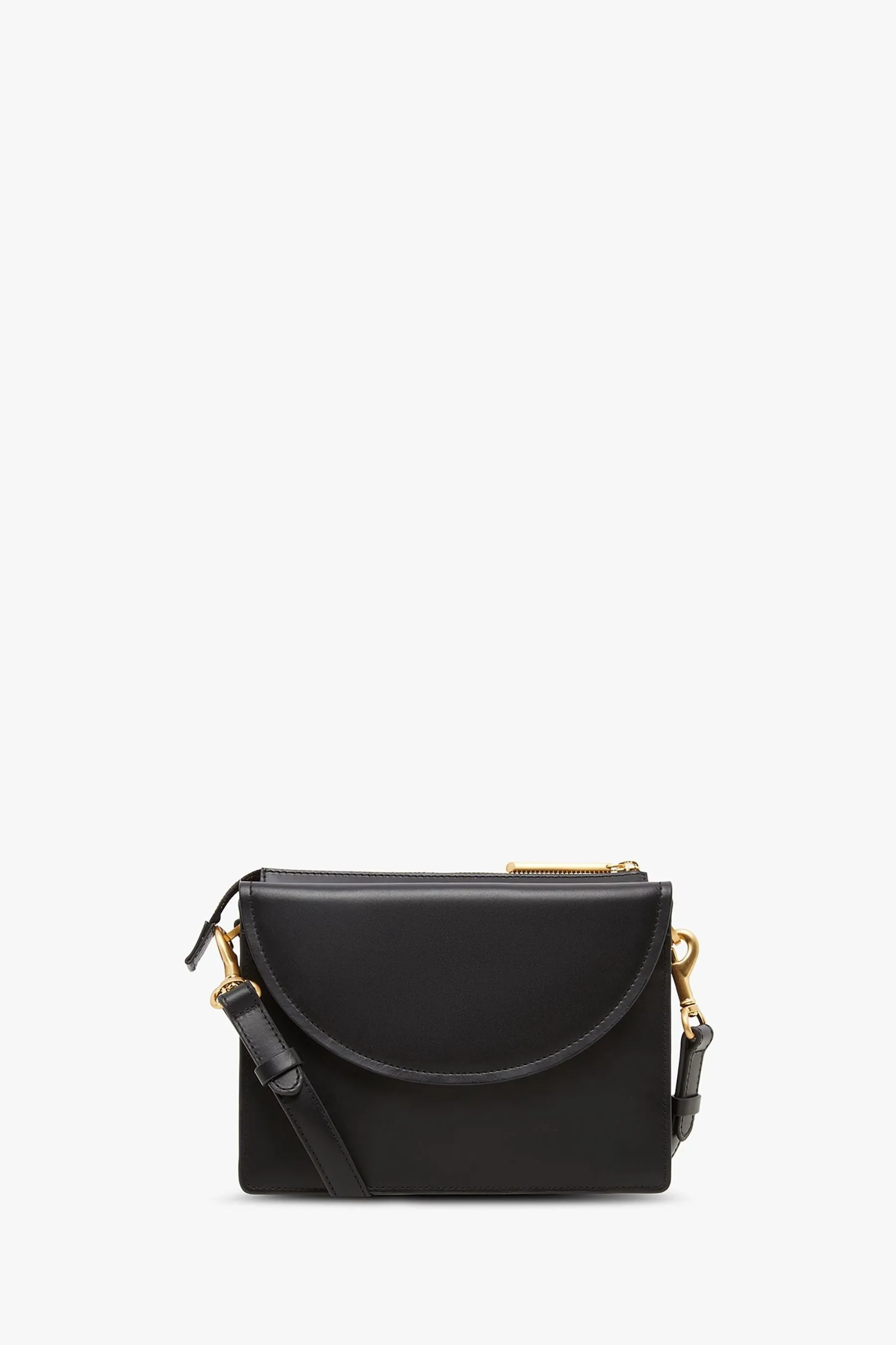 Jasper Conran London Darcey - Nero a battente in pelle - Borsa a tracolla