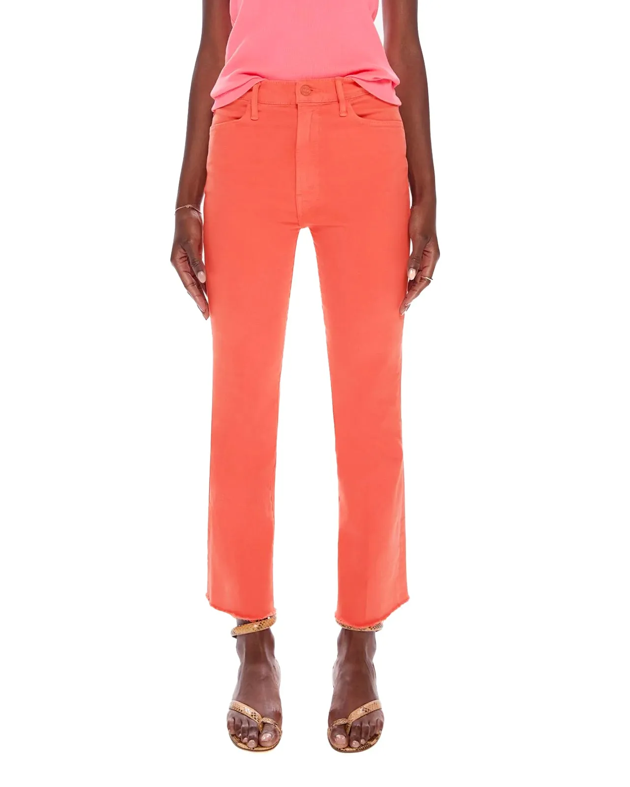 Jeans The Hustler Ankle Fray Persimmon