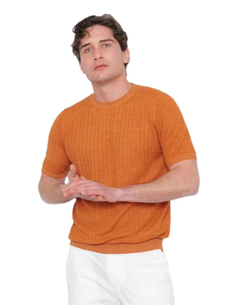 Jeordie's Maglia in Filo Tramata Arancione