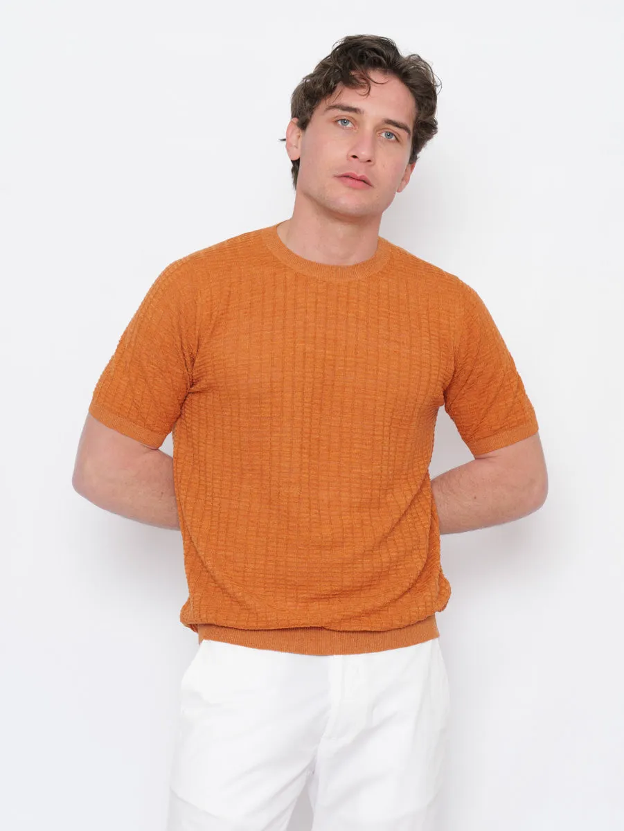 Jeordie's Maglia in Filo Tramata Arancione