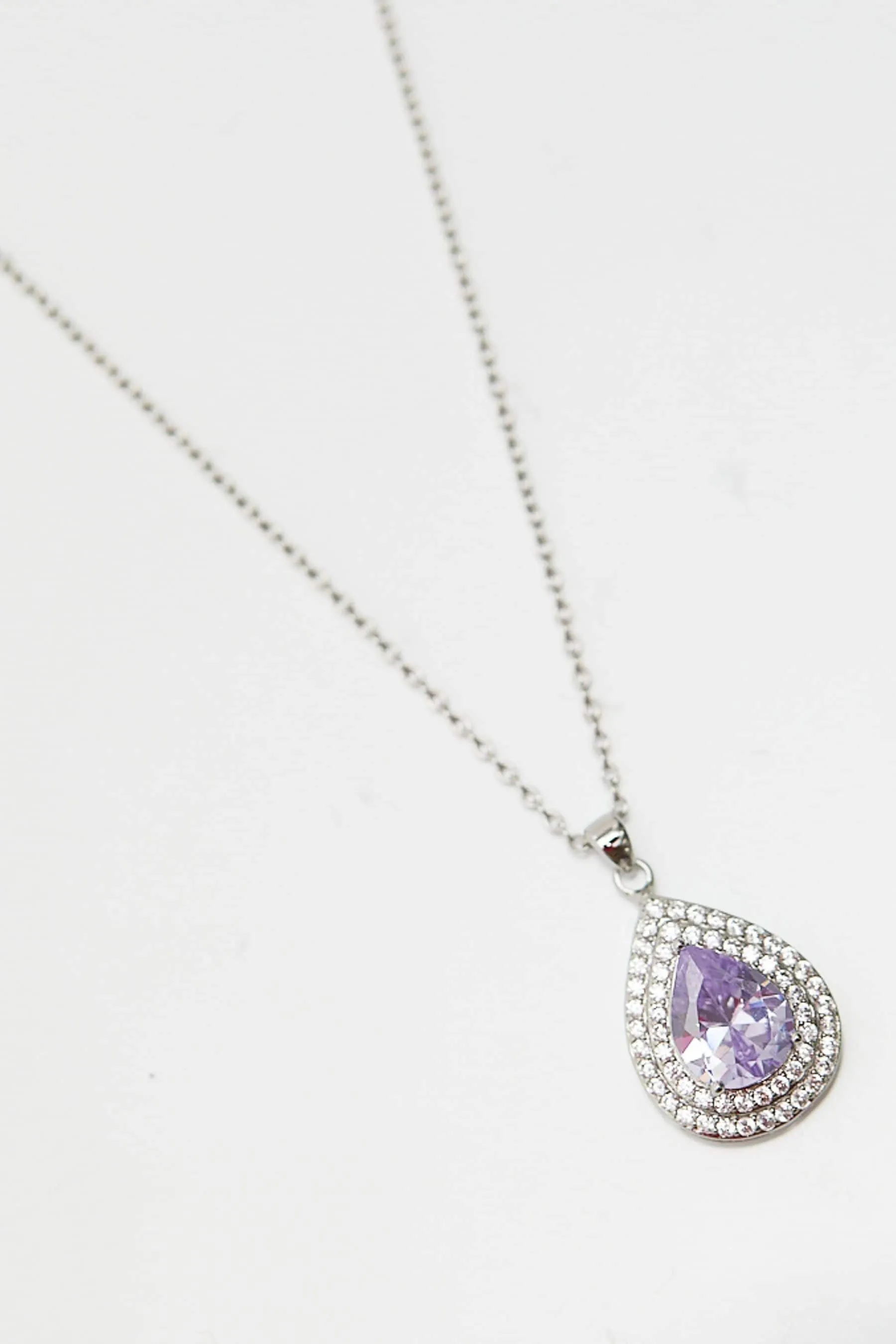 Jon Richard - Collana con pendente con zirconia cubica