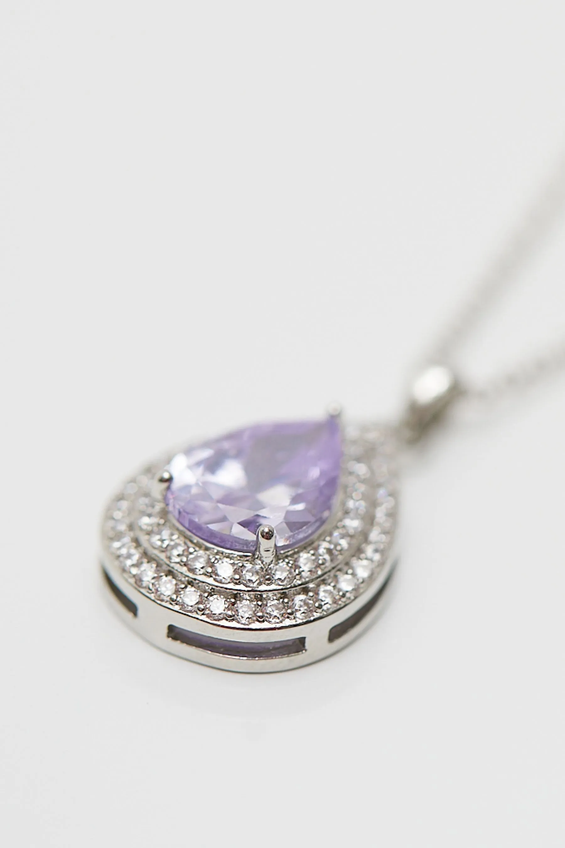 Jon Richard - Collana con pendente con zirconia cubica