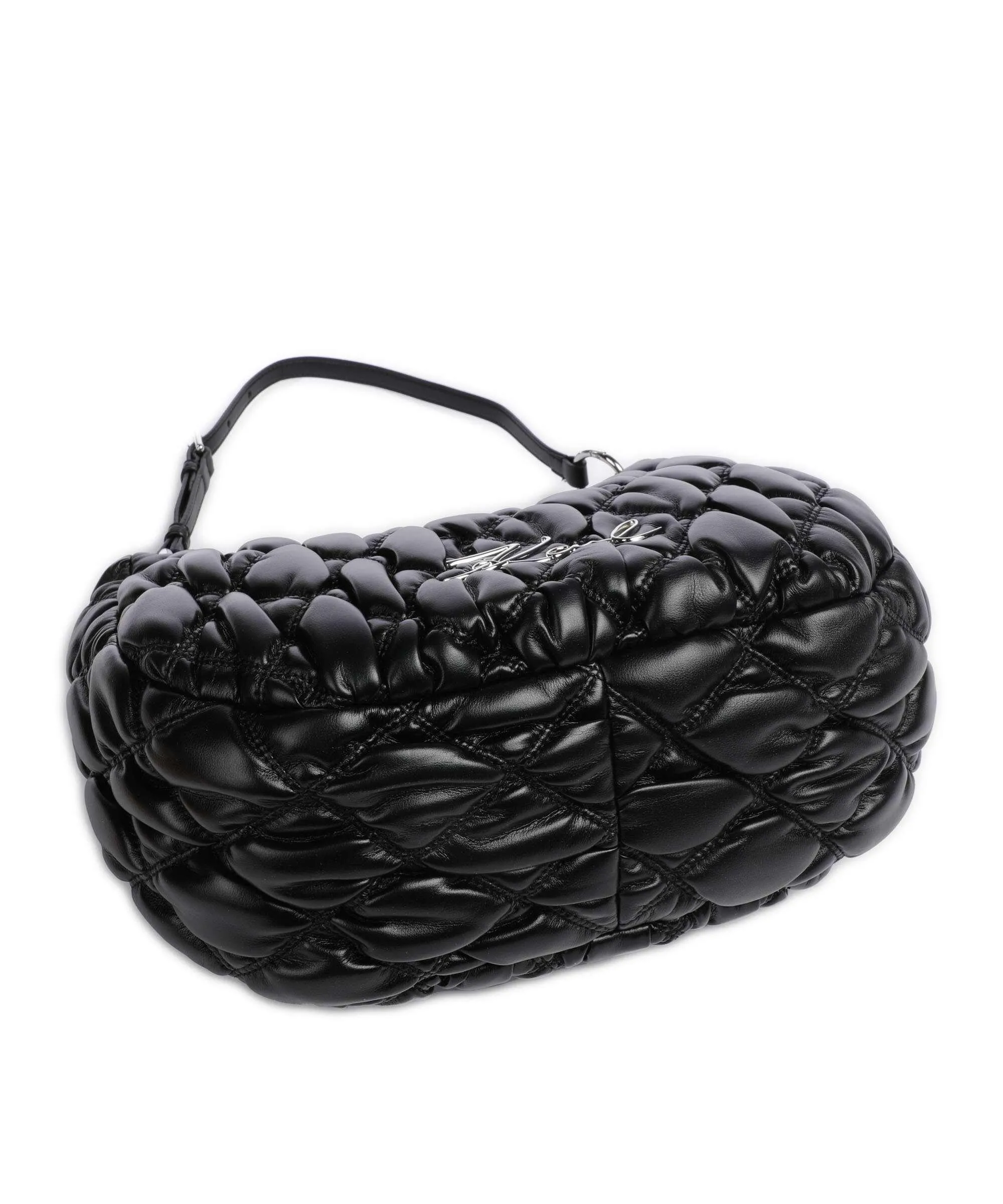  Karl Lagerfeld K/Signature Kuilt Borsa hobo poliuretano nero  