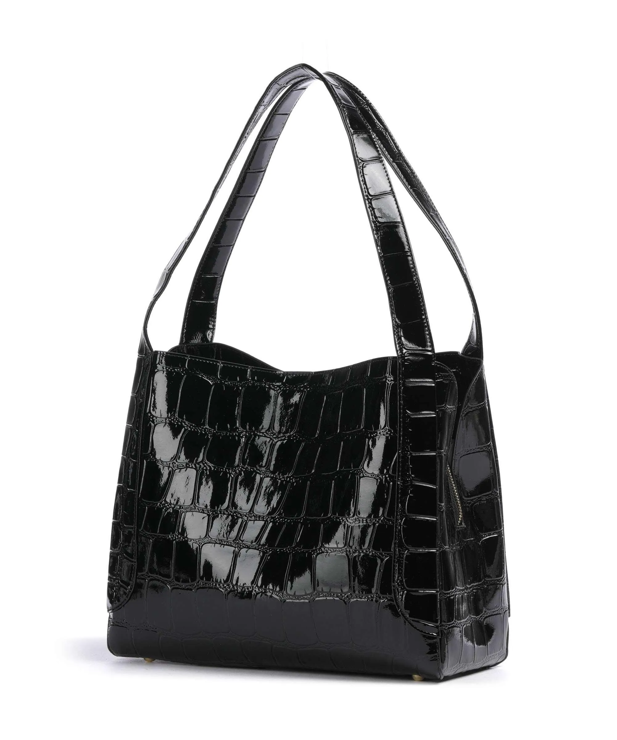  Kazar Ange Borsa hobo pelle in rilievo nero  