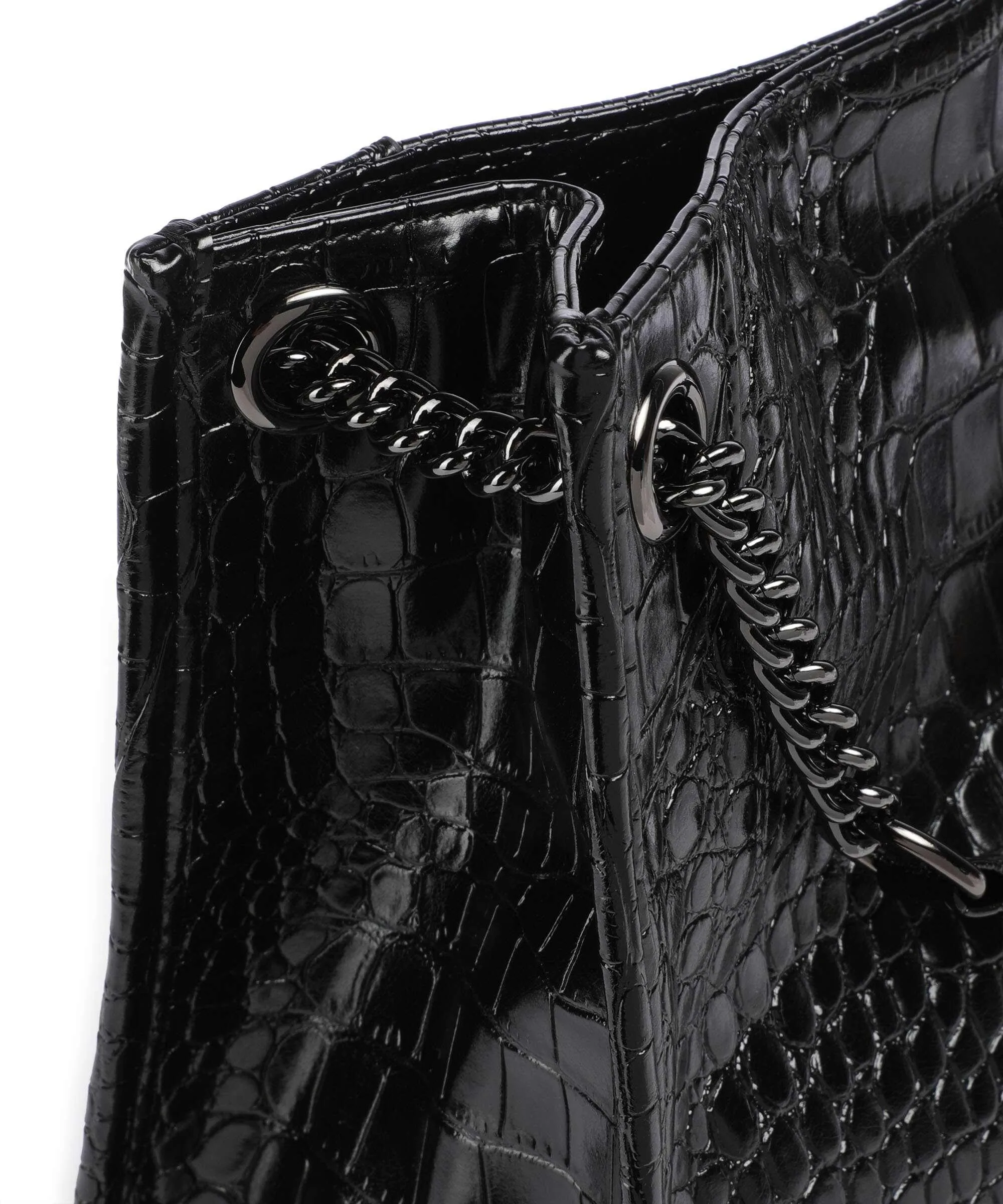  Kazar Hale Borsa shopper pelle in rilievo nero  
