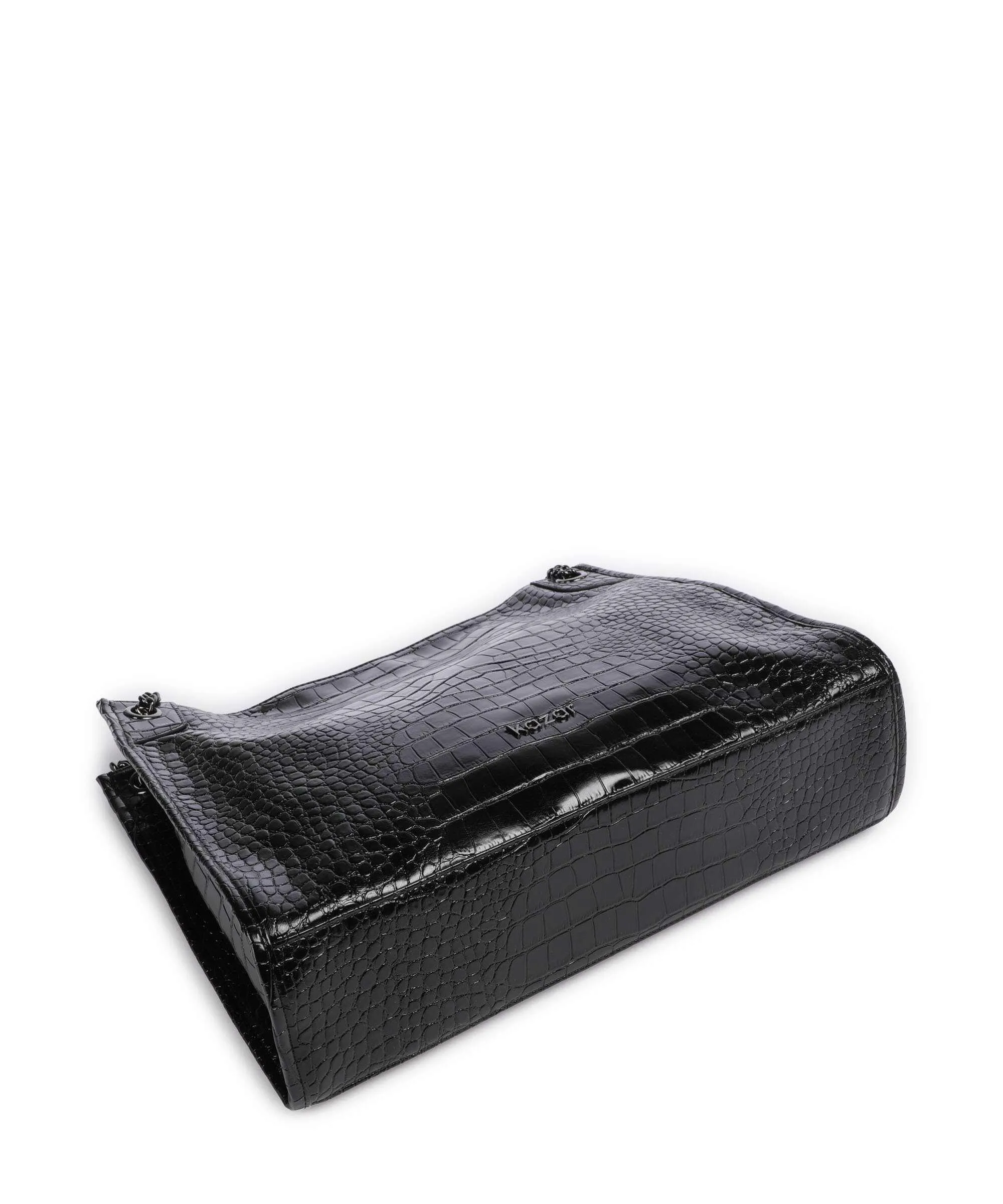  Kazar Hale Borsa shopper pelle in rilievo nero  