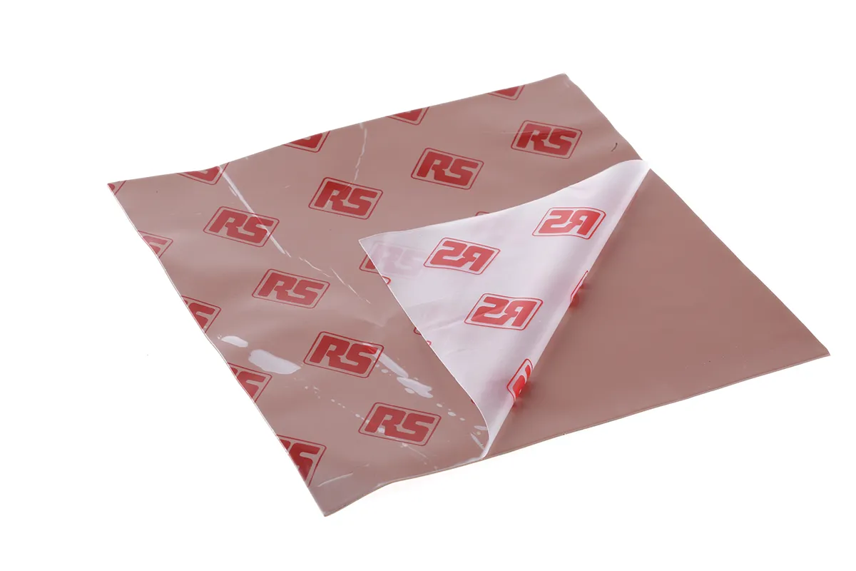 Lamiera interfaccia termica RS PRO, 150 x 150mm, spessore 0.5mm, 2.2W/m·K, Adesivo
