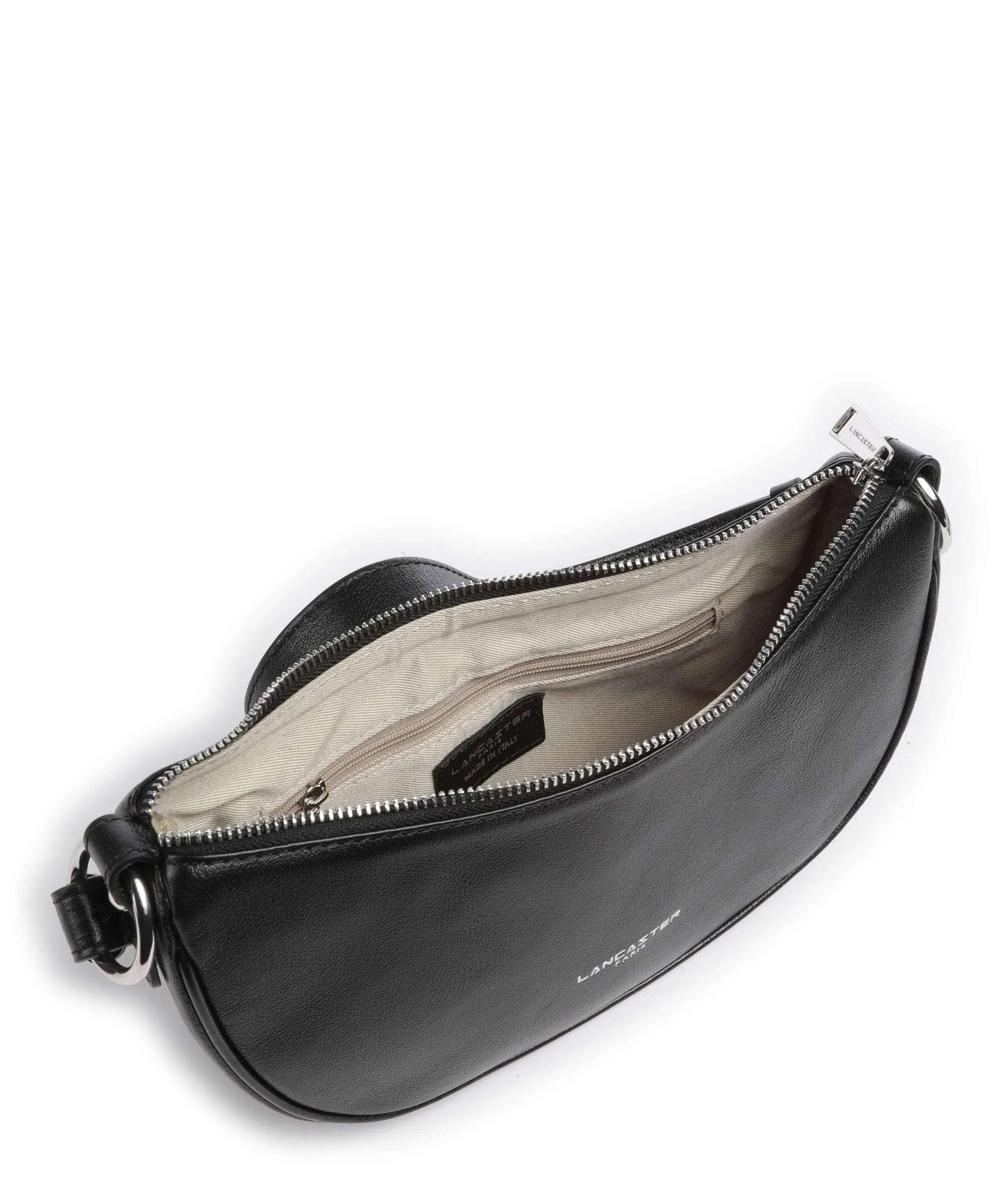  Lancaster Firenze Fashion Borsa a spalla pelle di vacchetta grana nero  