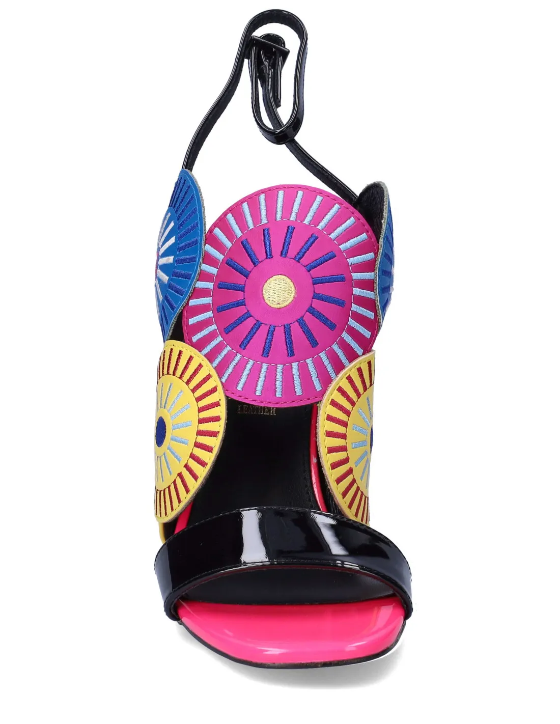 Lara Conte sandalo alto blk-green