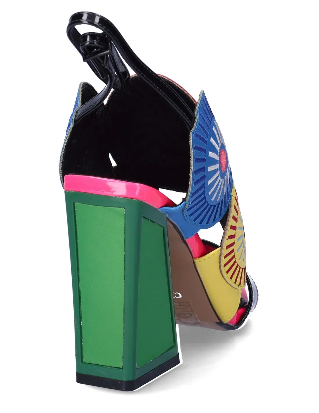 Lara Conte sandalo alto blk-green