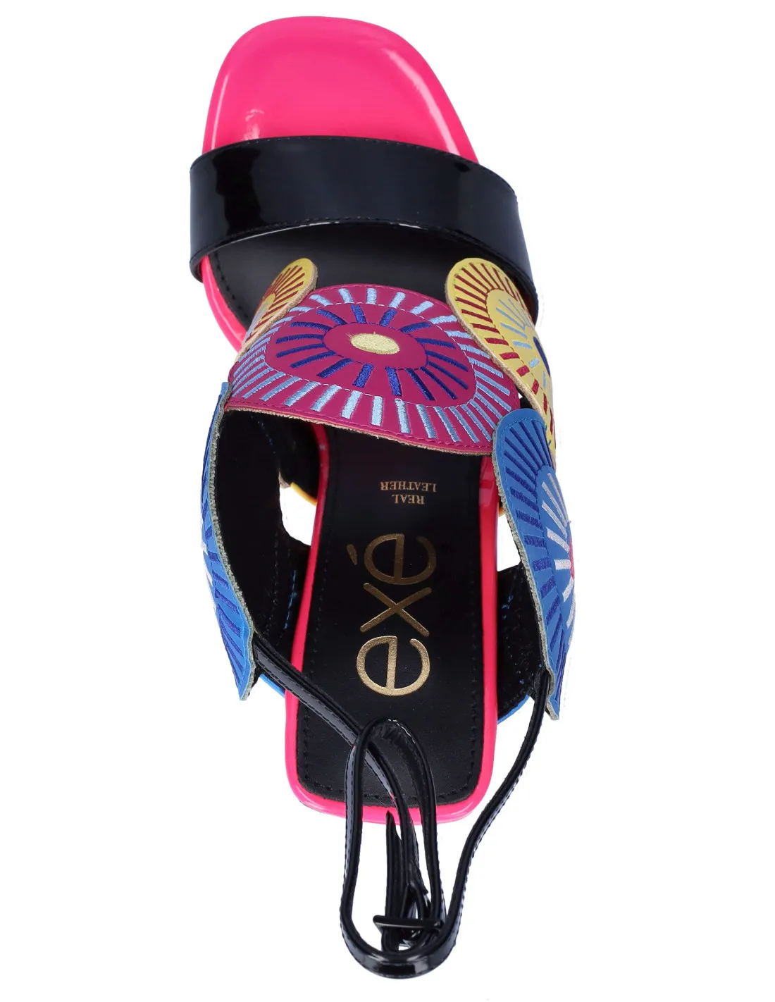 Lara Conte sandalo alto blk-green