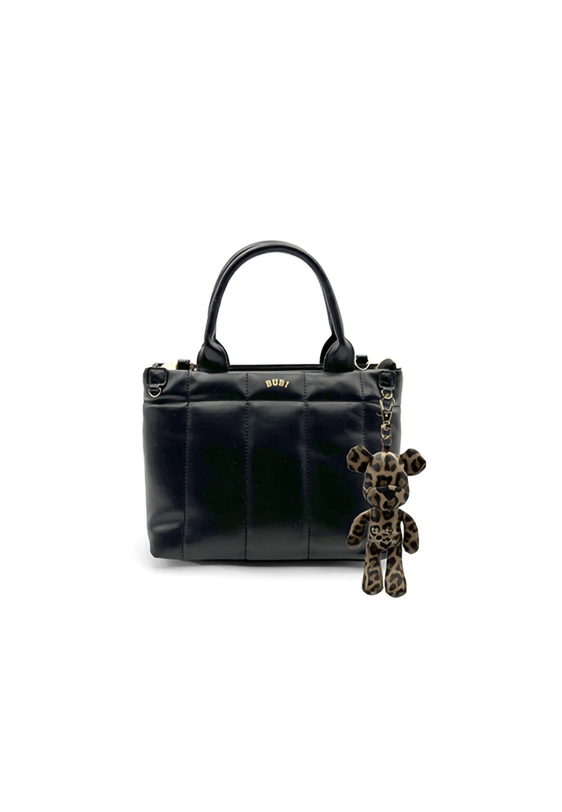 LE PANDORINE Happy Bear Amore Mini Borsa Black Leopard 22XAILCR-10