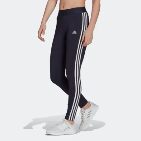 Leggings Adidas Donna Loungewear Essentials 3 Stipes H07771 Blu