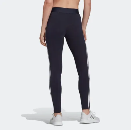 Leggings Adidas Donna Loungewear Essentials 3 Stipes H07771 Blu