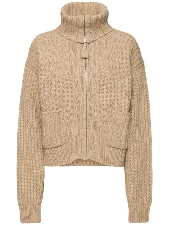 Lemaire Giacca cardigan Trucker con zip 