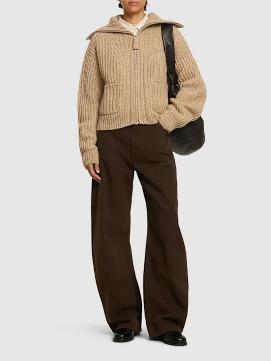 Lemaire Giacca cardigan Trucker con zip 