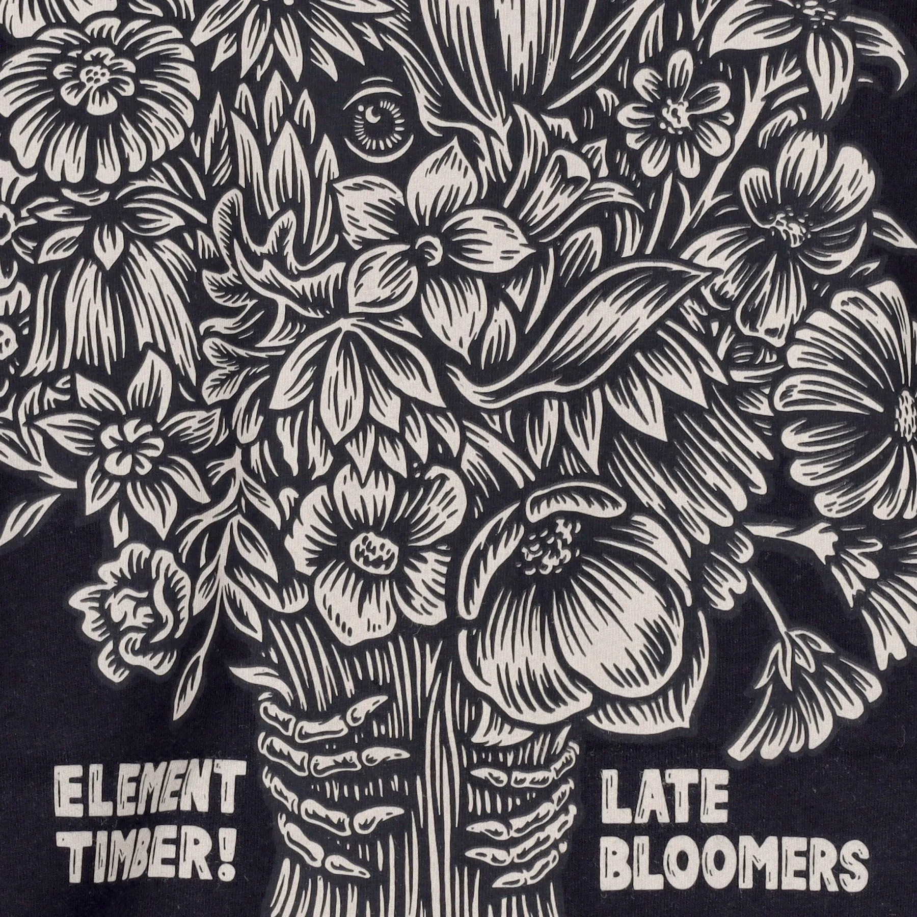 Maglietta Uomo Bouquet Tee X Timber Flint Black
