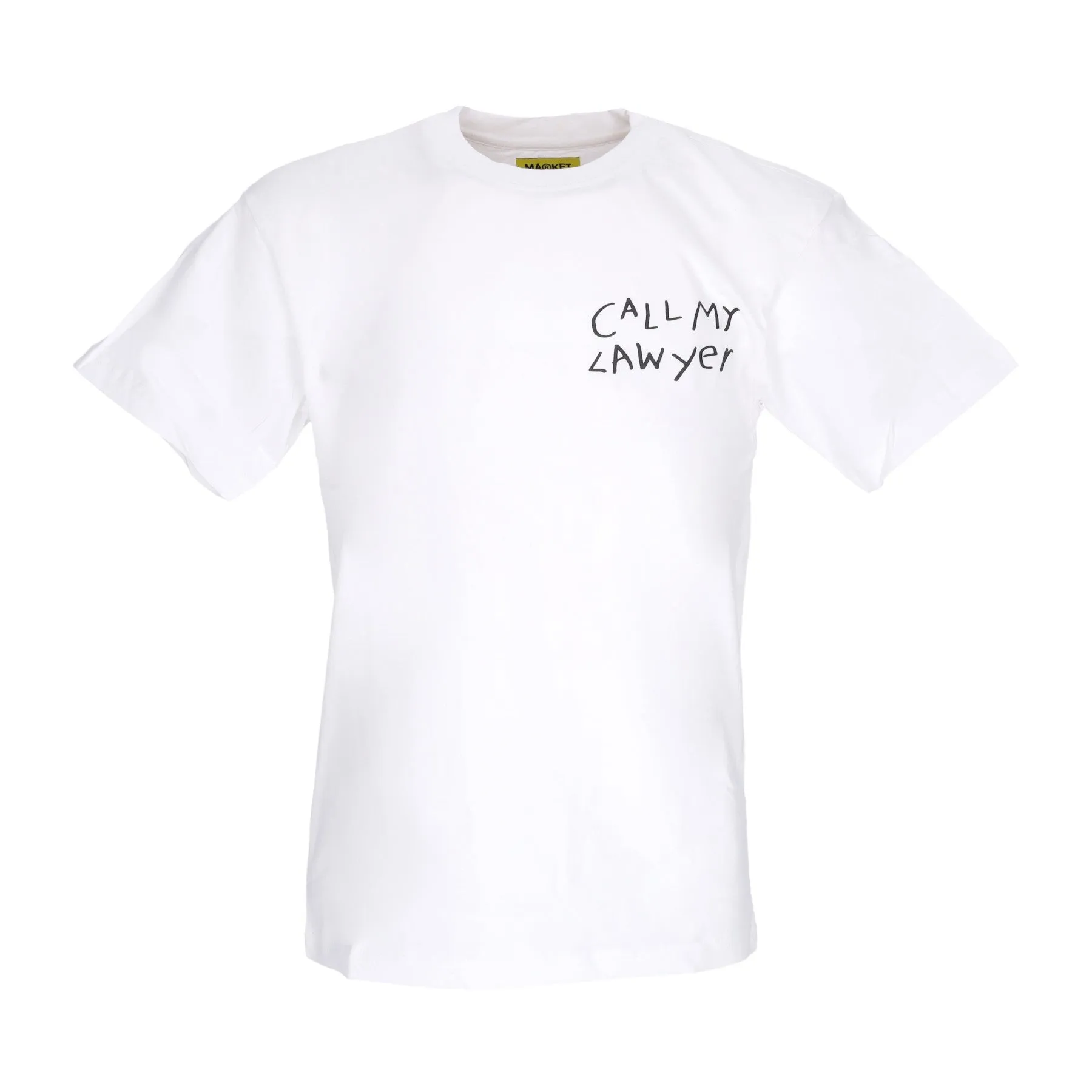 Maglietta Uomo Call My Lawyer Hand Drawn Tee White