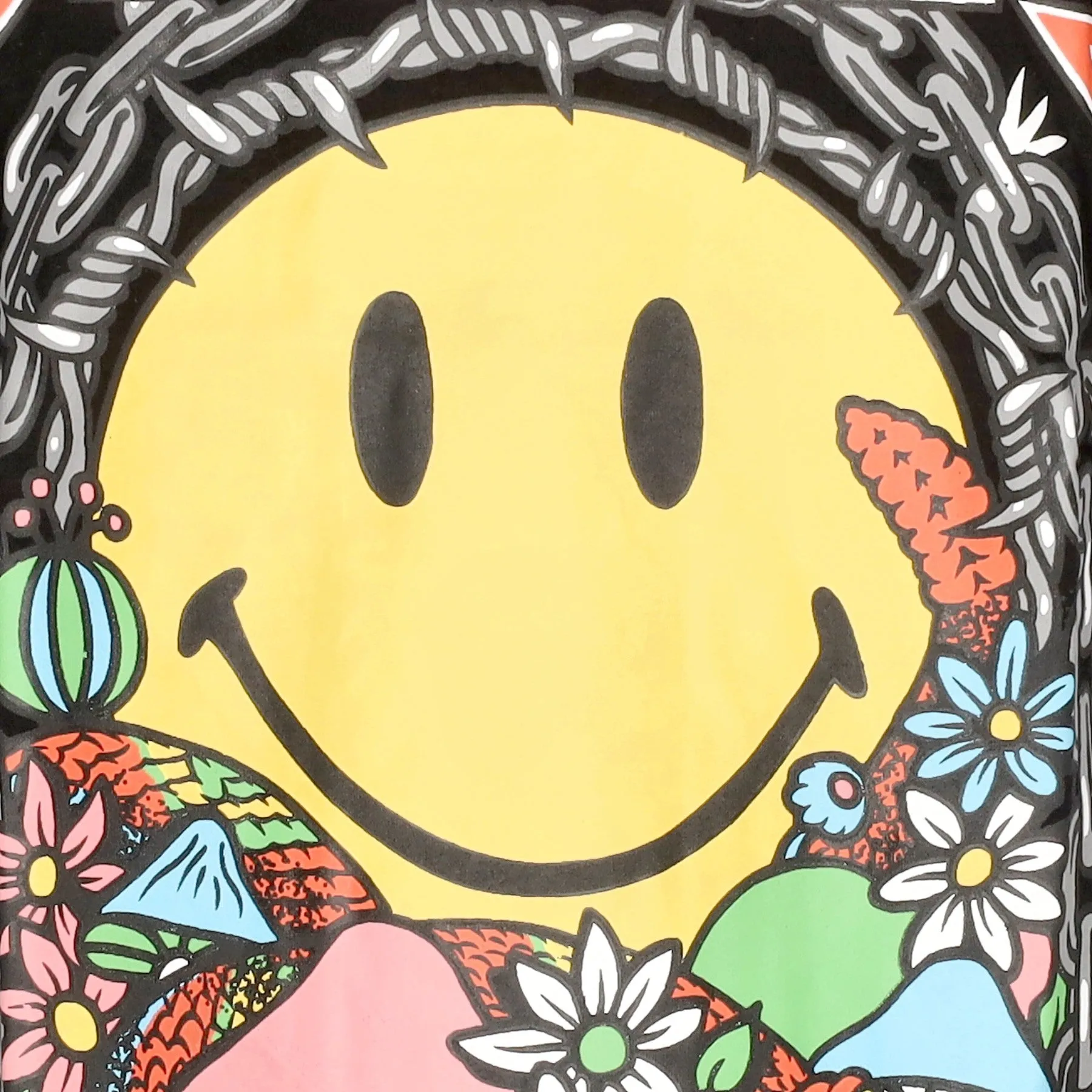 Maglietta Uomo Iron Market Tee X Smiley Black