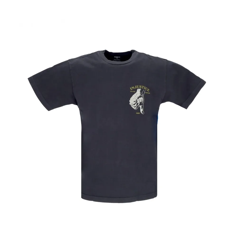 maglietta uomo thumbs down organic tee FADED BLACK