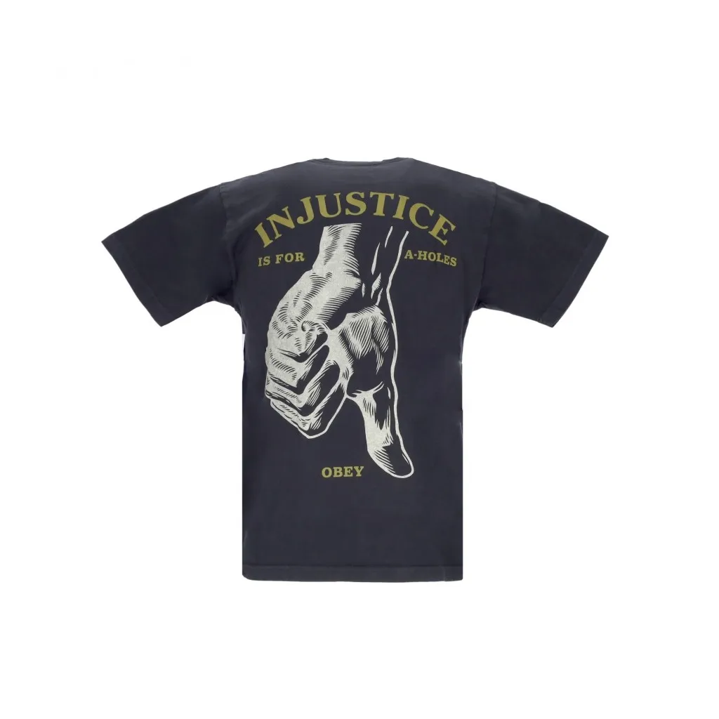 maglietta uomo thumbs down organic tee FADED BLACK