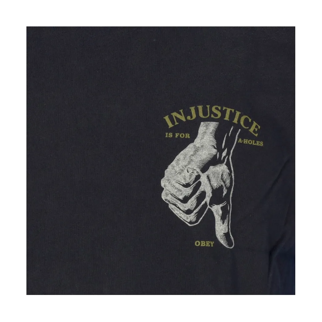 maglietta uomo thumbs down organic tee FADED BLACK
