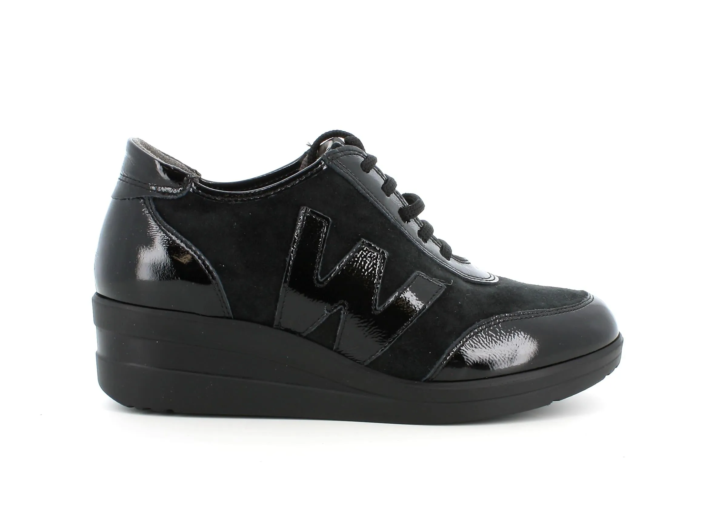 Melluso scarpe stringate in camoscio e vernice