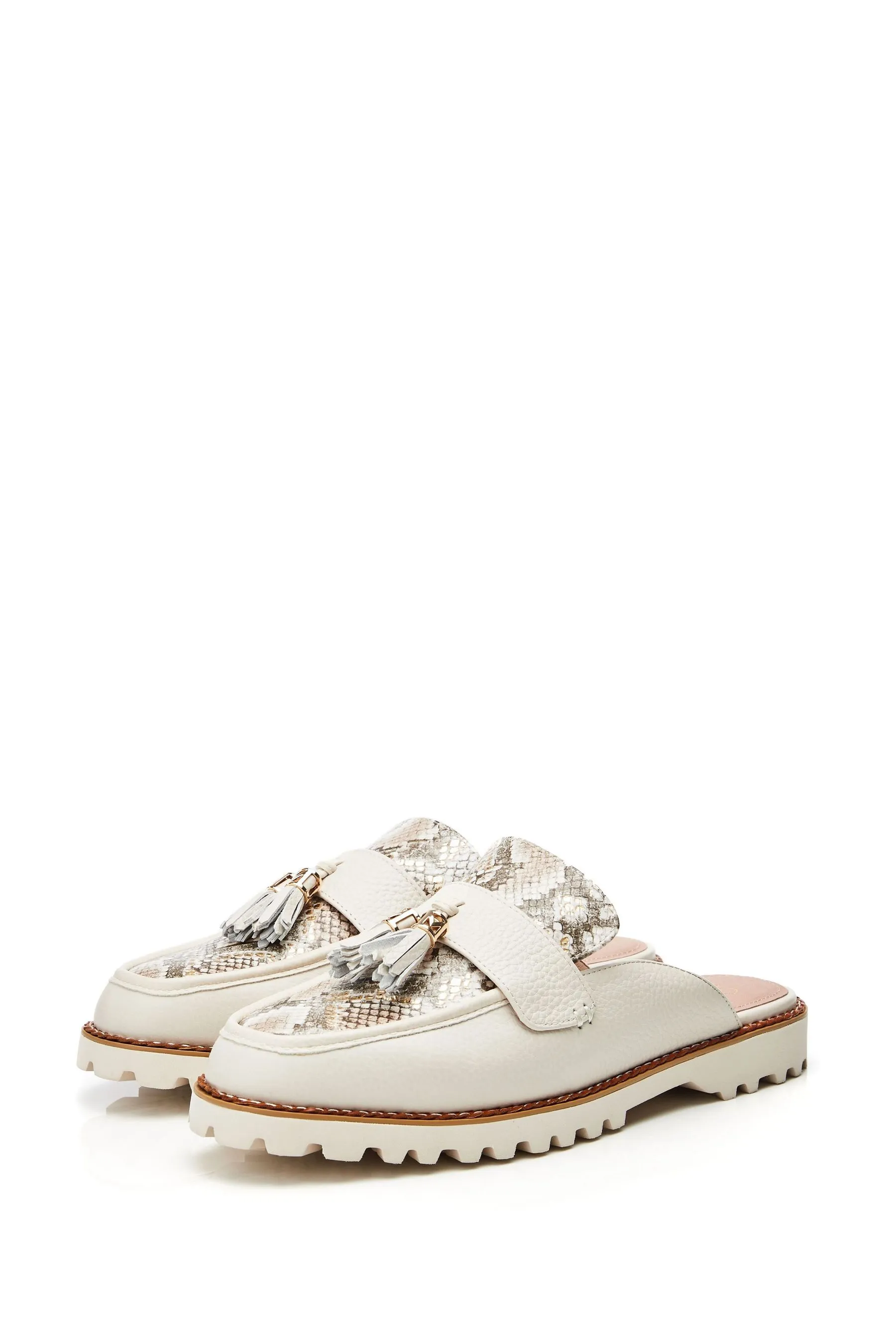 Moda in Pelle Animal Stampa - Etana - Scarpe