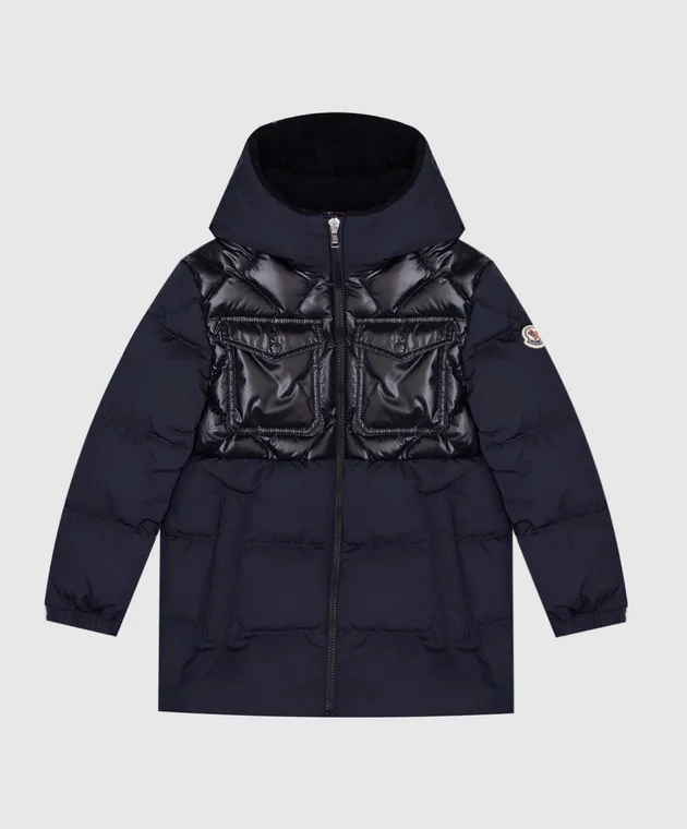 Moncler ENFANT Piumino blu Bazzing J29541A0005254A911214