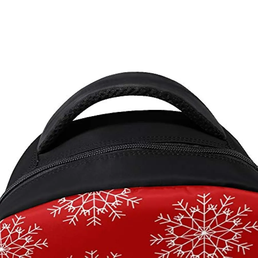 MONTOJ Poinsettia New Years Snowflake Zaino da Viaggio in Poliestere per Laptop 237278929
