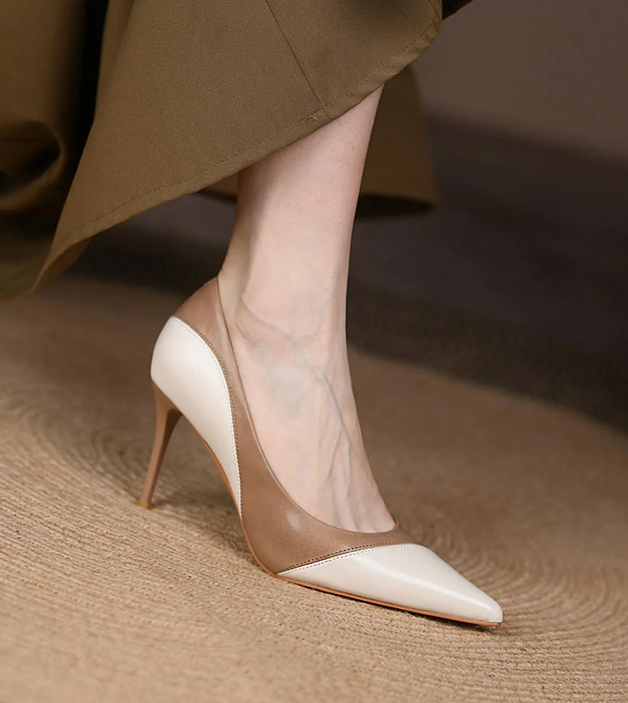 Opzionale Altezza tacco 58 cm Donna Scarpe da donna in vera pelle Scarpe da donna Scarpe con tacco