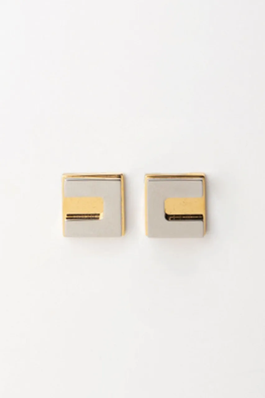 Orecchini cubo a lobo Oro Giallo